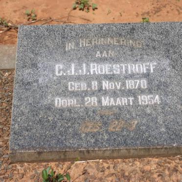 ROESTROFF C.J.J. 1870-1954