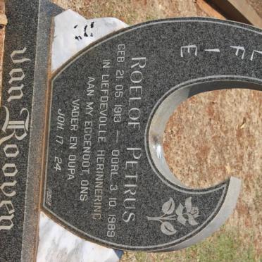 ROOYEN Roelof Petrus, van 1913-1989