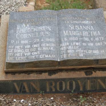 ROOYEN Theodorus Cornelius, van 1891-1965 &amp; Susanna Margaretha 1900-1972