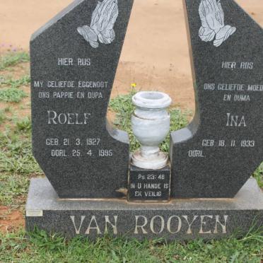 ROOYEN Roelf, van 1927-1995 &amp; Ina 1933-