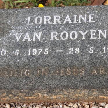 ROOYEN Lorraine, van 1975-1977