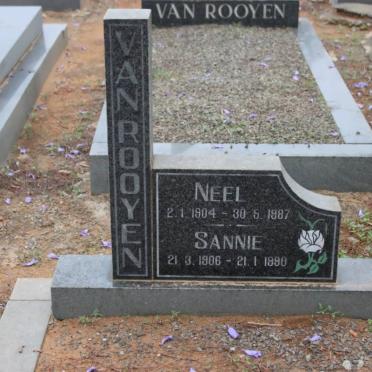 ROOYEN Neel, van 1904-1987 &amp; Sannie 1906-1990