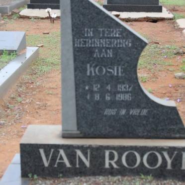 ROOYEN Kosie, van 1937-1986