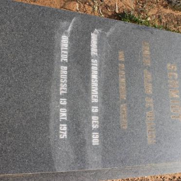 SCHMIDT Ernest Julius De Villiers 1901-1975