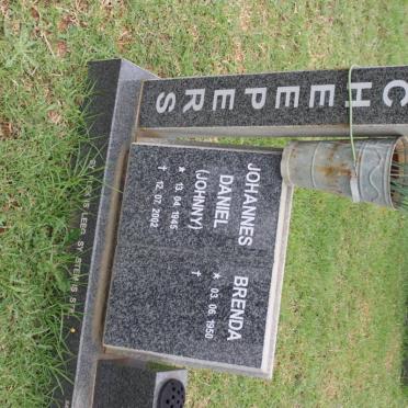 SCHEEPERS Johannes Daniel 1945-2002 &amp; Brenda 1950-