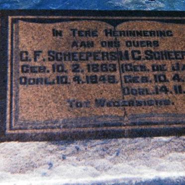 SCHEEPERS G.F. 1863-1948 &amp; H.C. DE JAGER 1864-1922