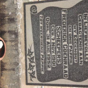 SCHEEPERS Frederick Coenraad 1901-1952