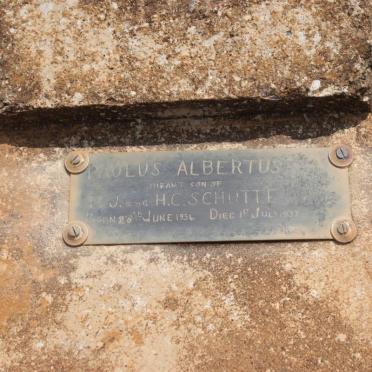 SCHUTTE Paulus Albertus 1934-1937