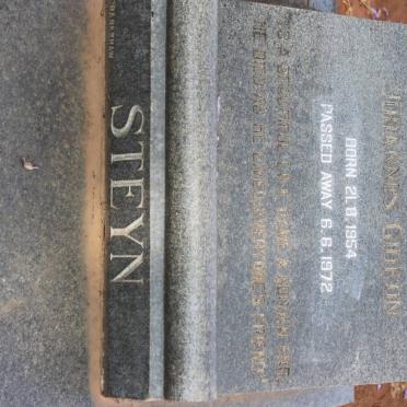 STEYN Johannes Gideon 1954-1972