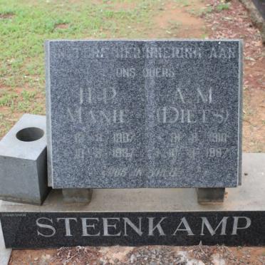 STEENKAMP H.P. 1907-1987 &amp; A.M. DIETS 1910-1987