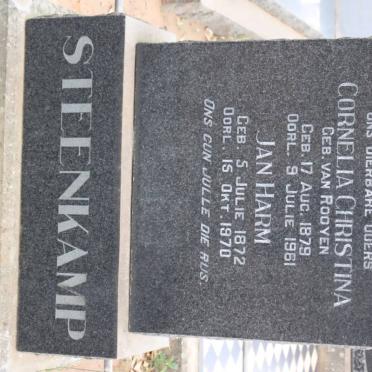 STEENKAMP Jan Harm 1872-1970 &amp; Cornelia Christina VAN ROOYEN 1879-1961
