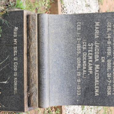 STEENKAMP Jan Harmen 1851-1936 &amp; Maria Jacoba Magdalena ODENDAAL 1855-1933