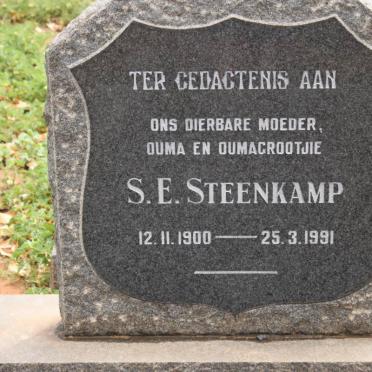 STEENKAMP S.E. 1900-1991
