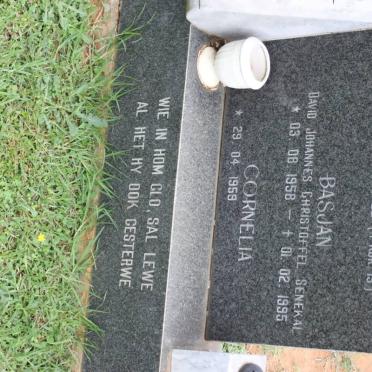 SENEKAL Dawid Johannes Christoffel 1958-1995 &amp; Cornelia 1959-