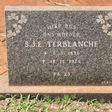 TERBLANCHE S.J.E. 1896-1975