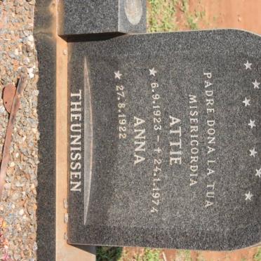 THEUNISSEN Attie 1923-1974 &amp; Anna 1922-