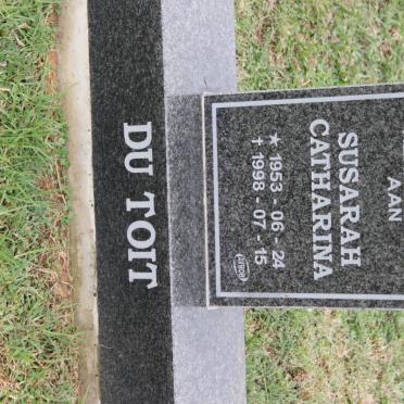 TOIT Susarah Catharina, du 1953-1998