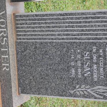 VORSTER Susan 1943-1992