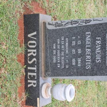VORSTER Francois Engelbertus 1949-1991