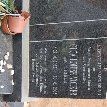 VOLKER Olga Louise nee THIELE 1932-2005