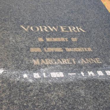 VORWERK Margaret Anne 1958-1976