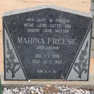FREESE Marina nee VOLKER 1935-1985