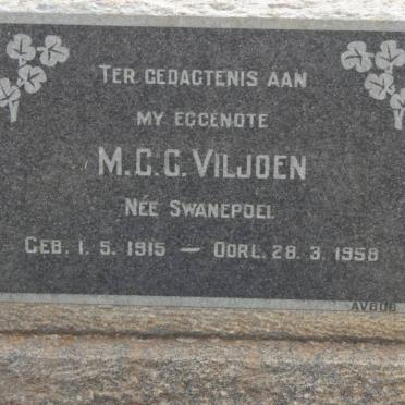 VILJOEN M.C.C. nee SWANEPOEL 1915-1958