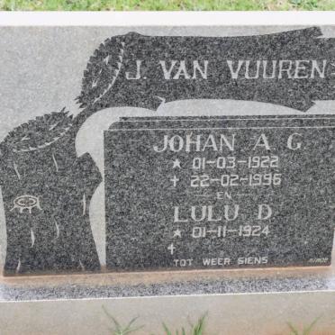 VUUREN Johan A.G.J., van 1922-1996 &amp; Lulu D. 1924-