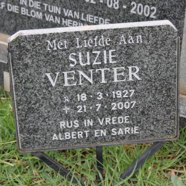 VENTER Suzie 1927-2007