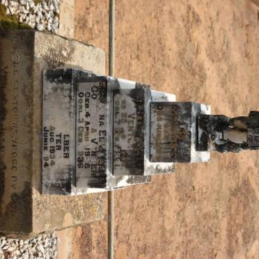 VENTER Willem Jacobus 1914-1921 :: VENTER Susanna Elizabeth Cornelia 1928-1936