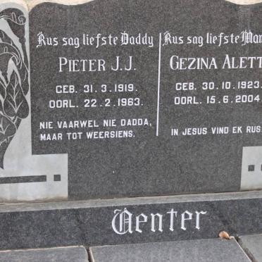 VENTER Pieter J.J. 1919-1963 &amp; Gezina Aletta 1923-2004