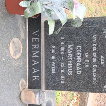 VERMAAK Coenraad Marthinus 1916-1970 &amp;  Delila Maria VILJOEN 1918-