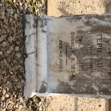 WESTHUYSEN Stephanus J., v.d. 1900-1934