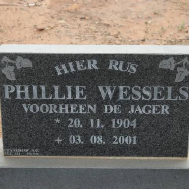 WESSELS Phillie formerly DE JAGER 1904-2001