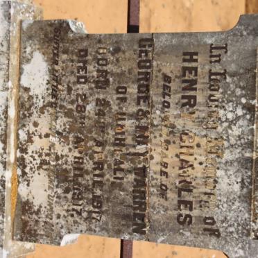 WARREN Henry Charles 1917-1917