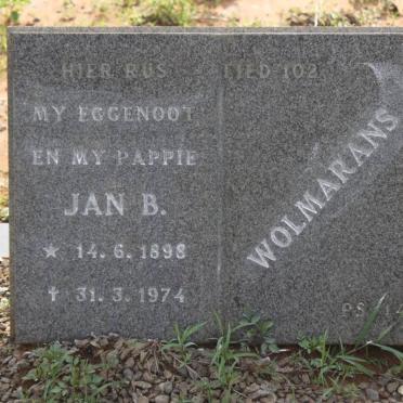 WOLMARANS Jan B, 1898-1974
