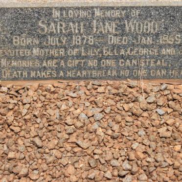 WOOD Sarah Jane 1878-1959