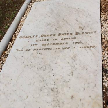 BLEWITT Charles Oakes Bates -1901