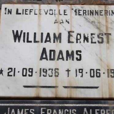 ADAMS William Ernest 1936-1991