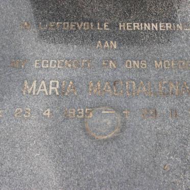 ? Maria Magdalena 1935-1982