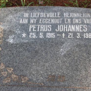 ? Petrus Johannes 1915-1980