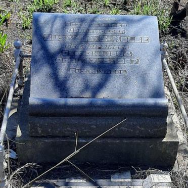 KOLBE Susanna S. nee KRITZINGER 1884-1967