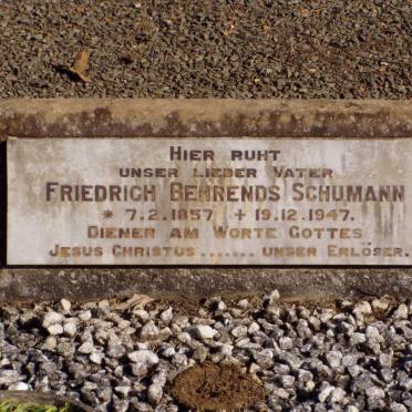 SCHUMANN Friedrich Behrends 1857-1947