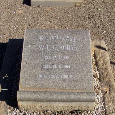 KOHRS W.F.C. 1882-1964