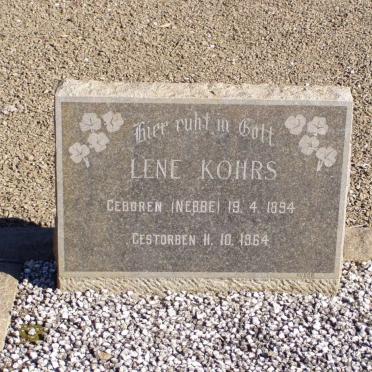 KOHRS Lene nee NEBBE 1894-1964