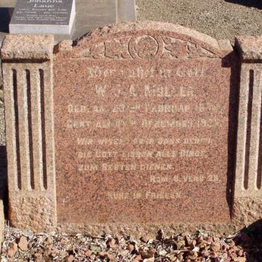 MULLER W.J.A. 187?-1937