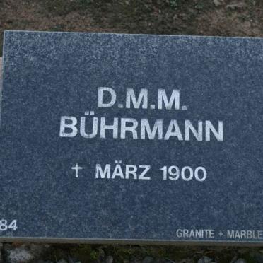 BUHRMANN D.M.M. -1900