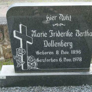 DOLLENBERG Marie Friderike Bertha 1896-1978