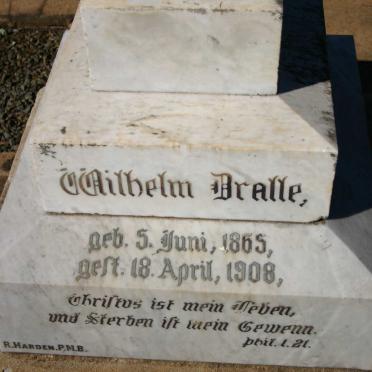 DRALLE Wilhelm 1865-1908