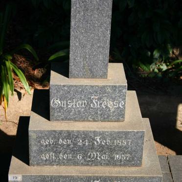 FREESE Gustav 1887-1957